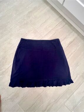 Women's Navy Ruffle skort